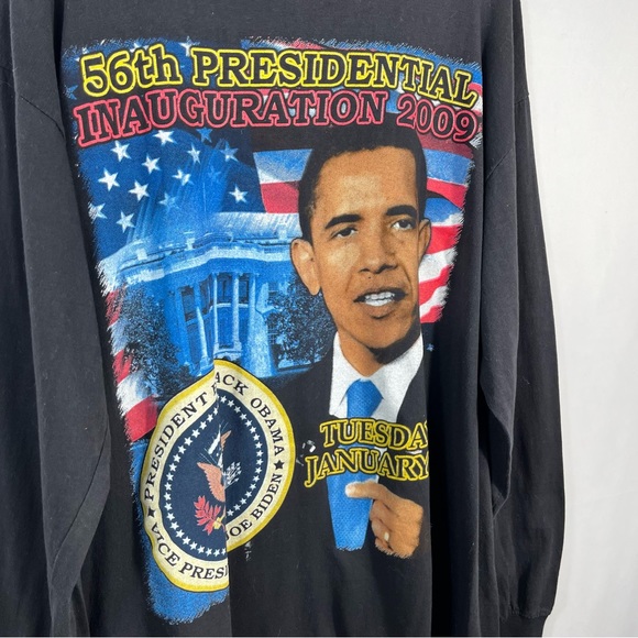 Barack Obama 2009 56th Presidential Inauguration Long Sleeve Political Shirt 2XL - Picture 2 of 4